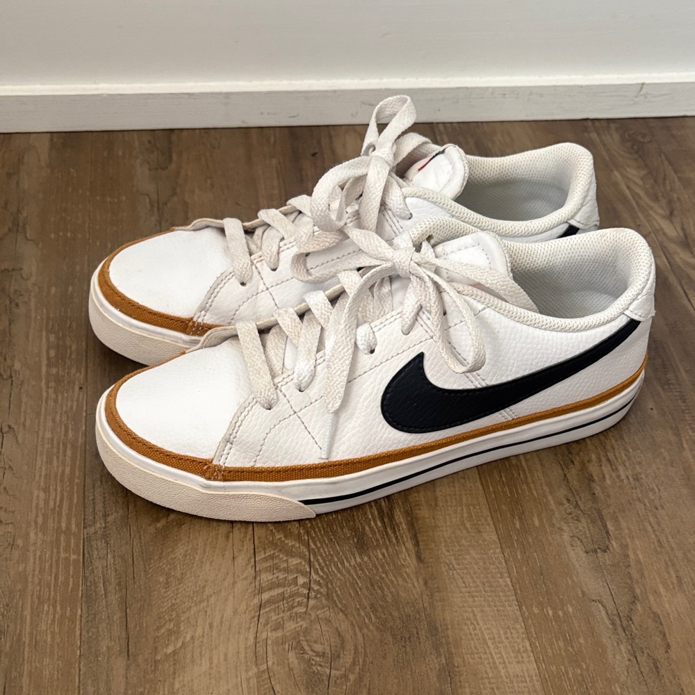Nike Court Legacy White Leather Sneakers